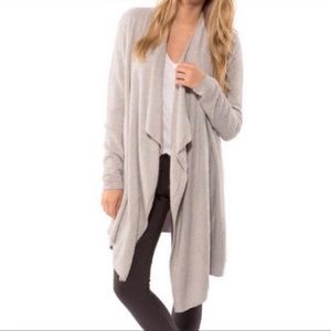Barefoot Dreams Bamboo Chic Lite Calypso Beige Open Waterfall Cardigan - S/M